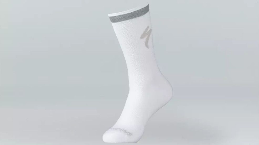 Bas Specialized Soft Air Réfléchissant Tall Blanc, Size: Large