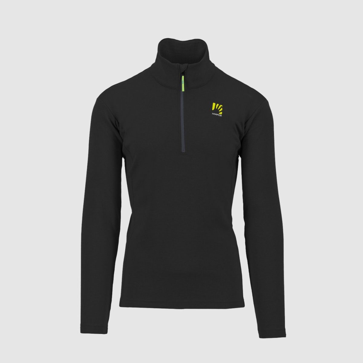 Chandail Karpos Pizzocco Demi Zip Noir, Size: Medium