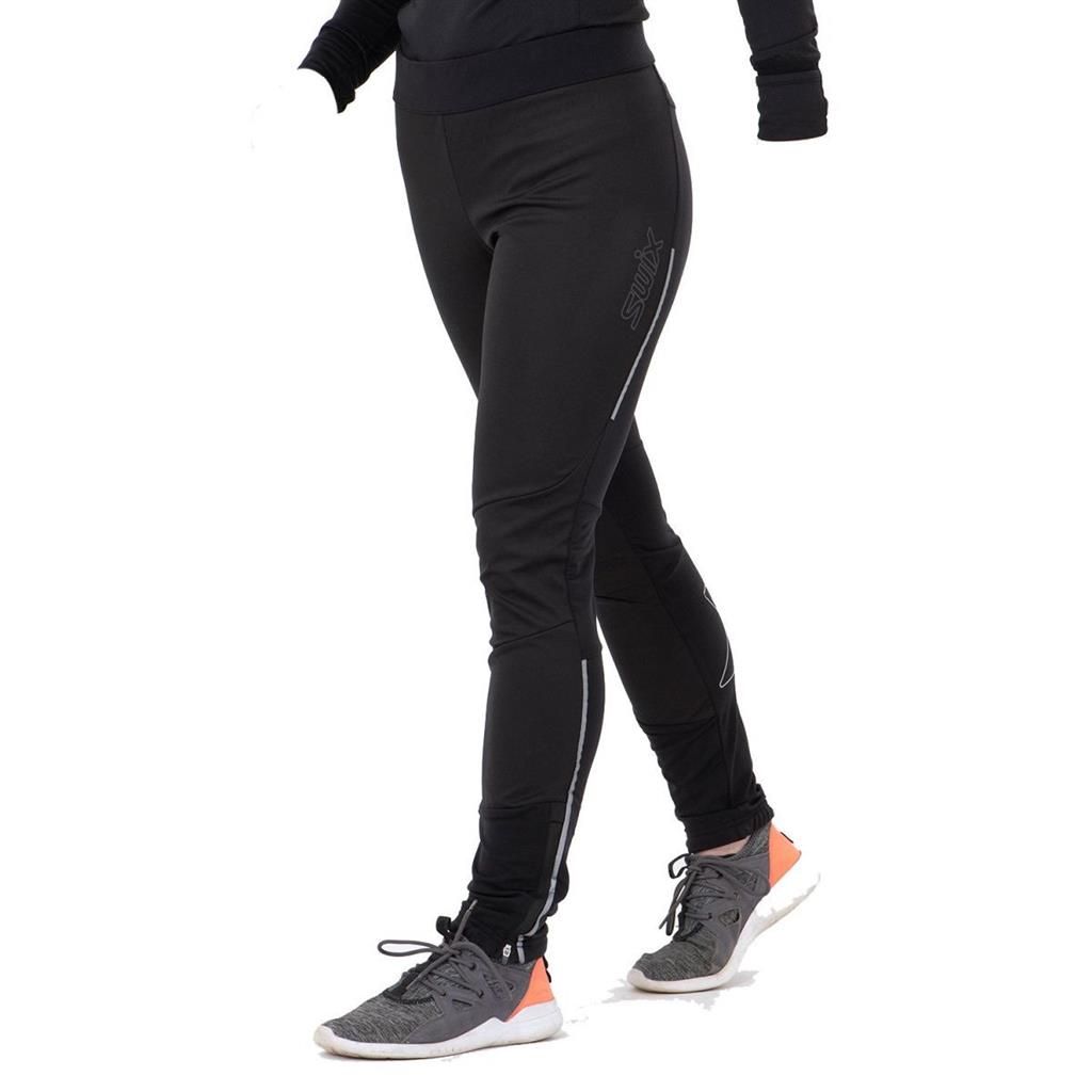 Pantalon Swix Delda Light Softshell Tight Femme Noir, Size: XSmall