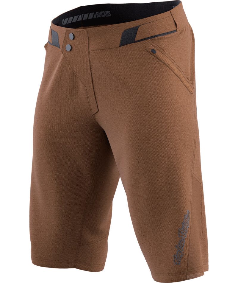 Short Troy Lee Designs Ruckus Shell Solid Dark Canvas, Size: 32