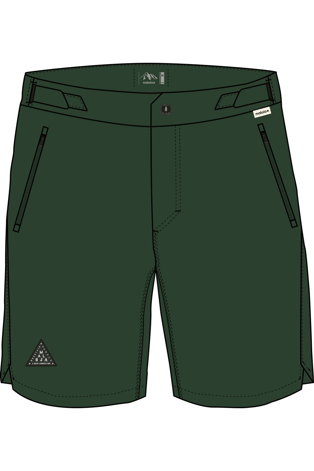 Short Maloja GallasM Vert Pin, Size: Large