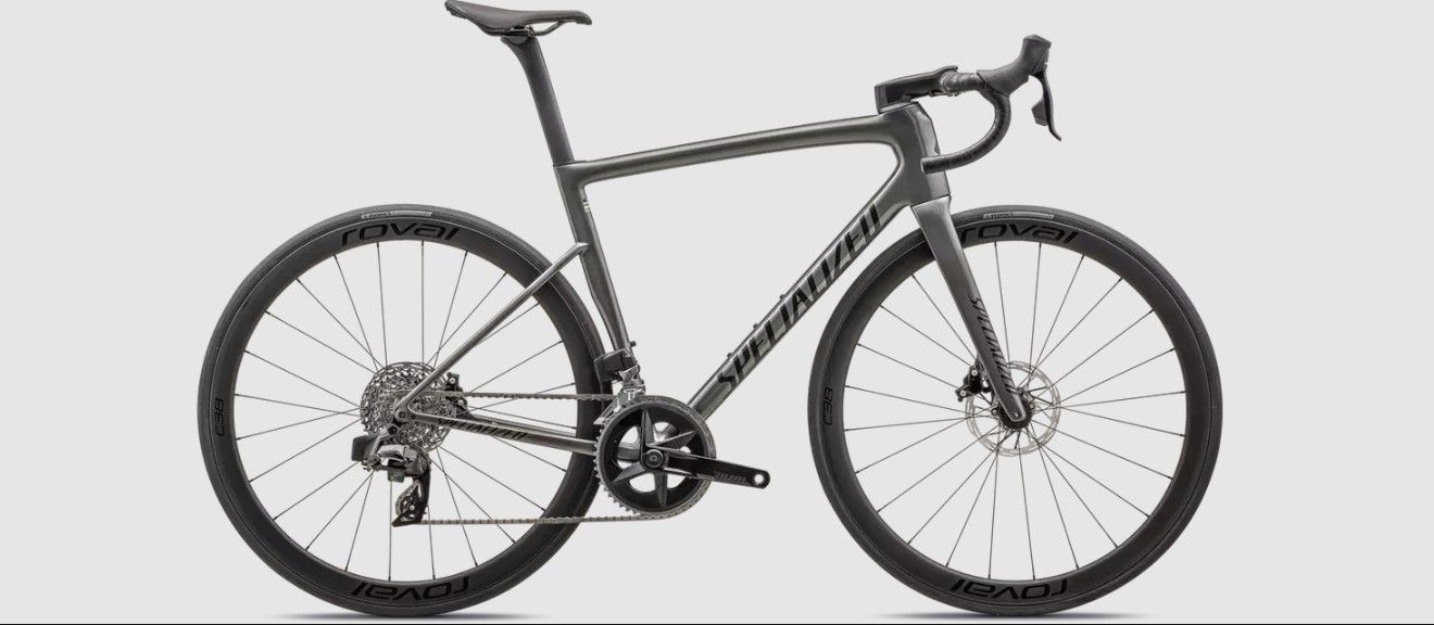 Vélo Specialized Tarmac SL8 Expert 2024 Fumée Brillant/Obsidienne, Size: 52