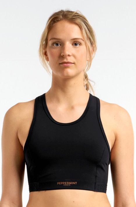 Brassière Peppermint Gravel Femme Noir, Size: XSmall