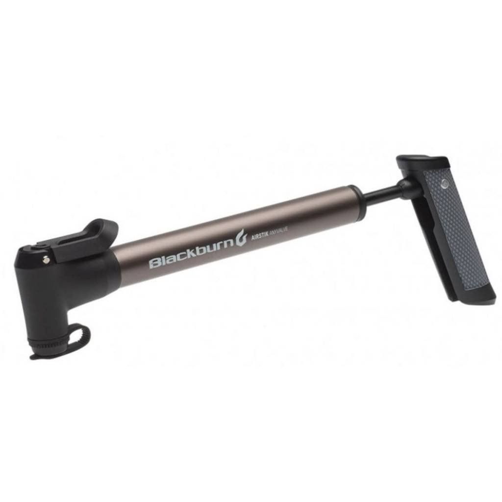 Pompe à main Blackburn Airstick Anyvalve 160Psi Gris