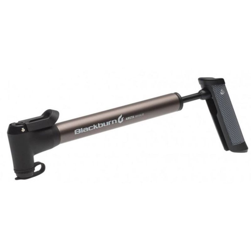 Pompe à main Blackburn Airstick Anyvalve 160Psi Gris