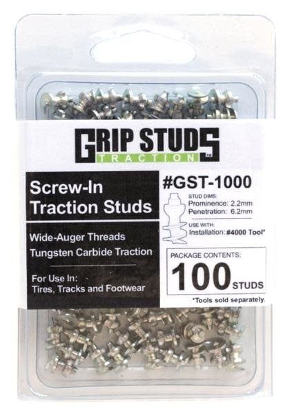 Clou de traction Grip Studs Bicycle Tire Snow/Ice Studs  (paquet de 100)