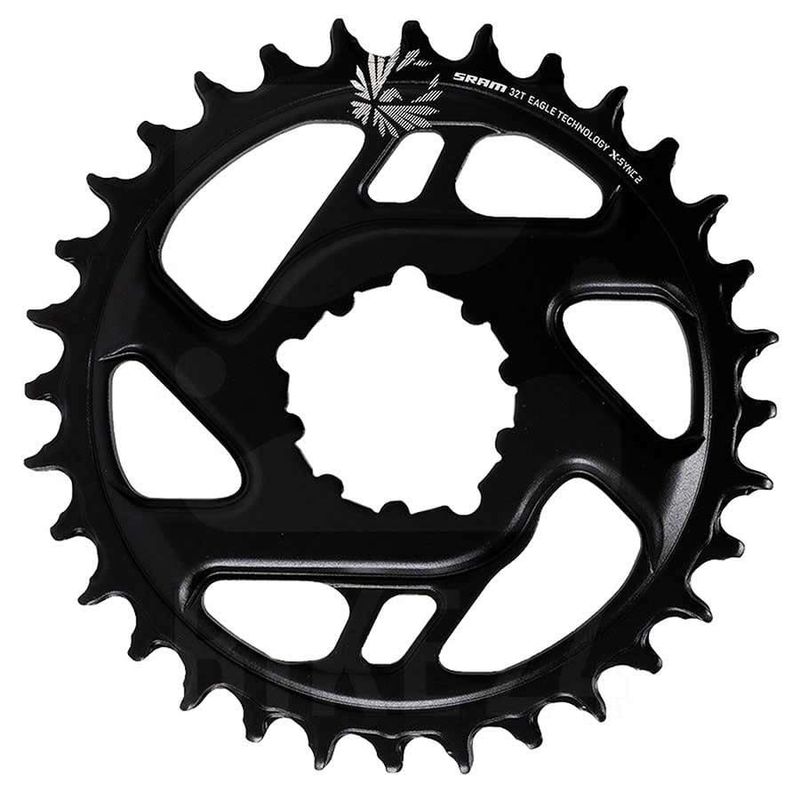 Plateau SRAM, 12VIT X-Sync 2, 30D, 12vit, BCD: Direct Mount, 3mm offset, Alu, Noir