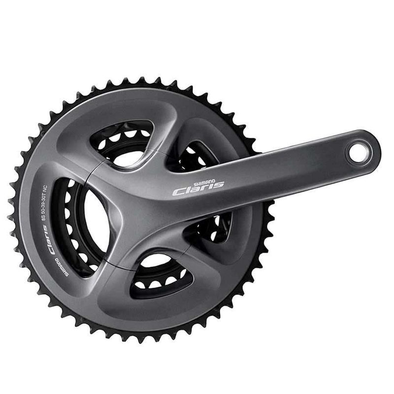 Pédalier Shimano Claris FC-R2030  8 vit. 24mm, 30/39/50D, BCD:110, Hollowtech II, 170mm, Gris