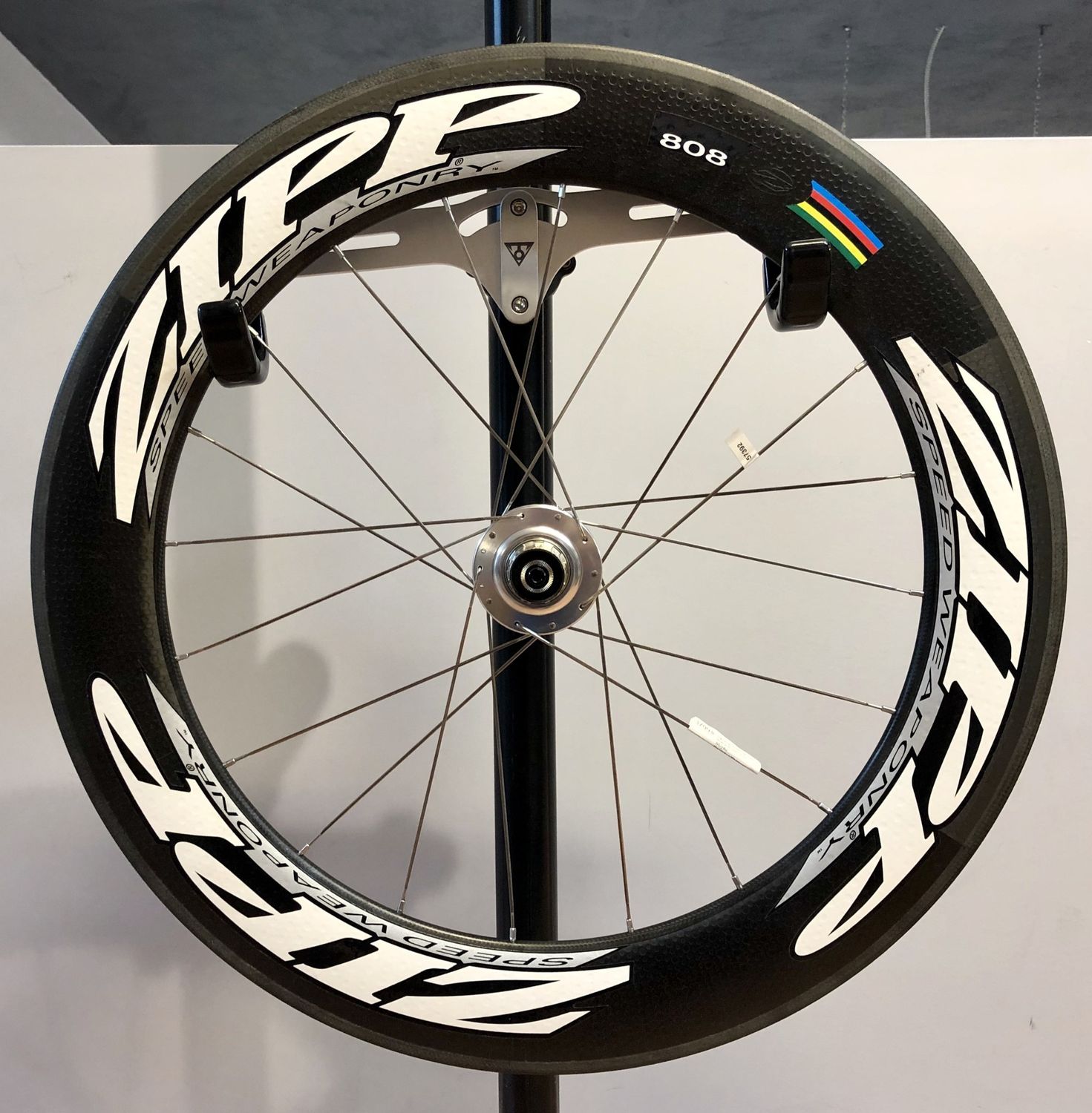 Roue Zipp 808 à Boyau avec Moyeu Powertap/Shimano