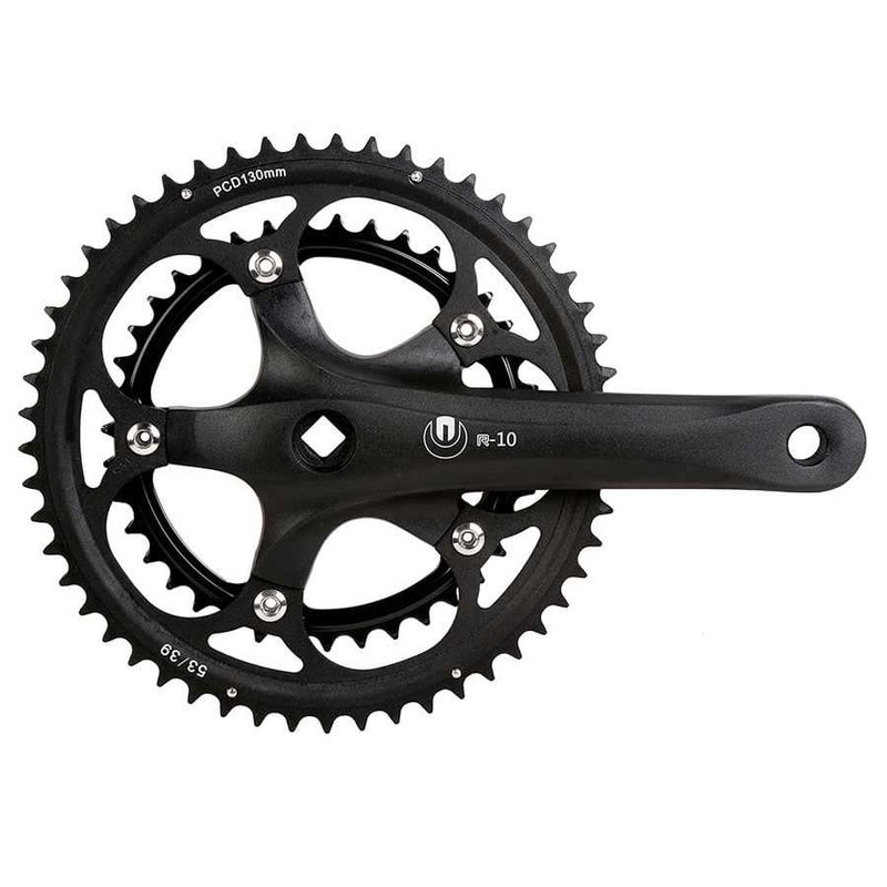 Pédalier Eclypse R10 172.5mm 39/53D 10vit BCD:130mm Noir