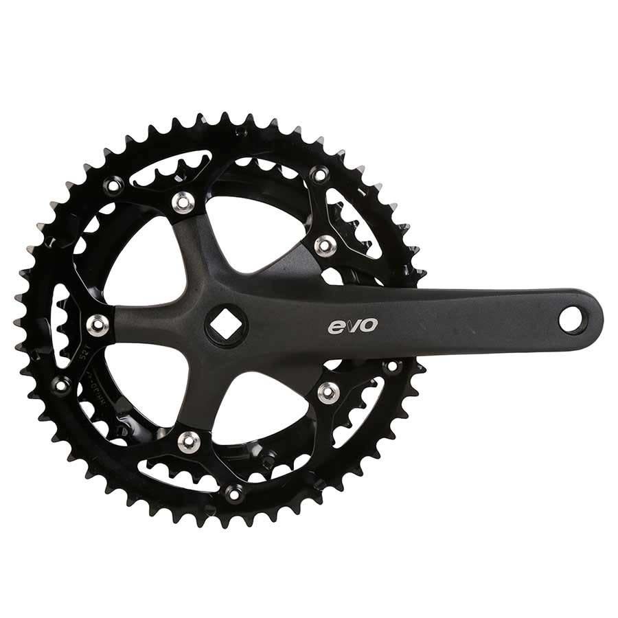 Pédalier EVO E-Sport Route 7/8vit 175mm 42/52D BCD:130mm Noir