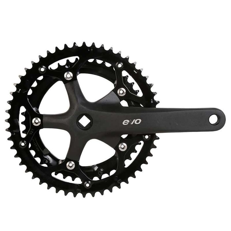 Pédalier EVO E-Sport Route 7/8vit 175mm 42/52D BCD:130mm Noir