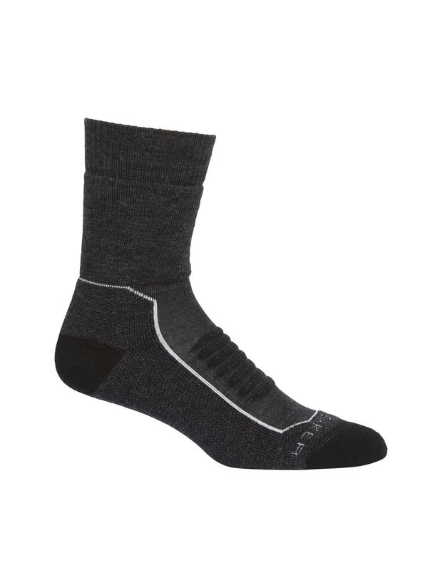 Bas Icebreaker Hike+ Merino Heavy Crew Femme Gris