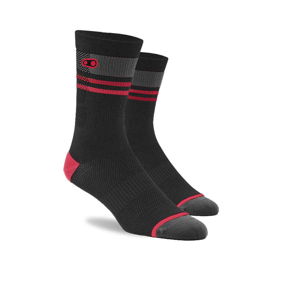 Bas Crankbrothers Icon MTB Noir/Rouge/Gris