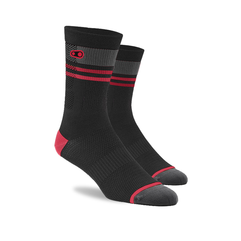 Bas Crankbrothers Icon MTB Noir/Rouge/Gris