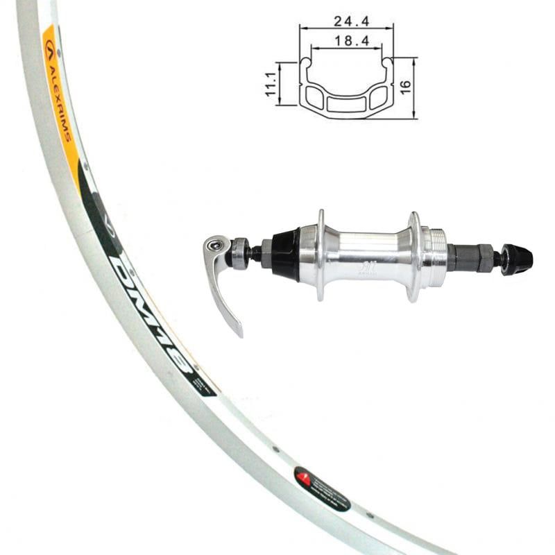 Roue arrière Alex Rims 700c DM-18 36T Alliage Roue-libre QR Argent