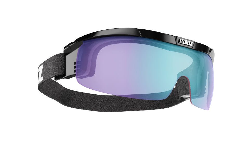 Lunette Bliz Proflip Kids Noir - Lentille Orange w Bleu Multi cat:1