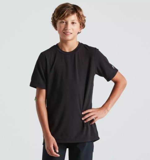 Maillot manches courtes Specialized Trail Junior Noir