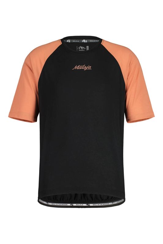 T-Shirt Maloja JupiterbartM. Noir/Corail