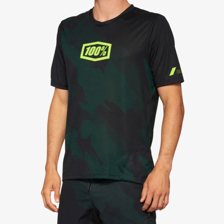 Maillot manches courtes 100% Airmatic Limited Edition Noir Camo