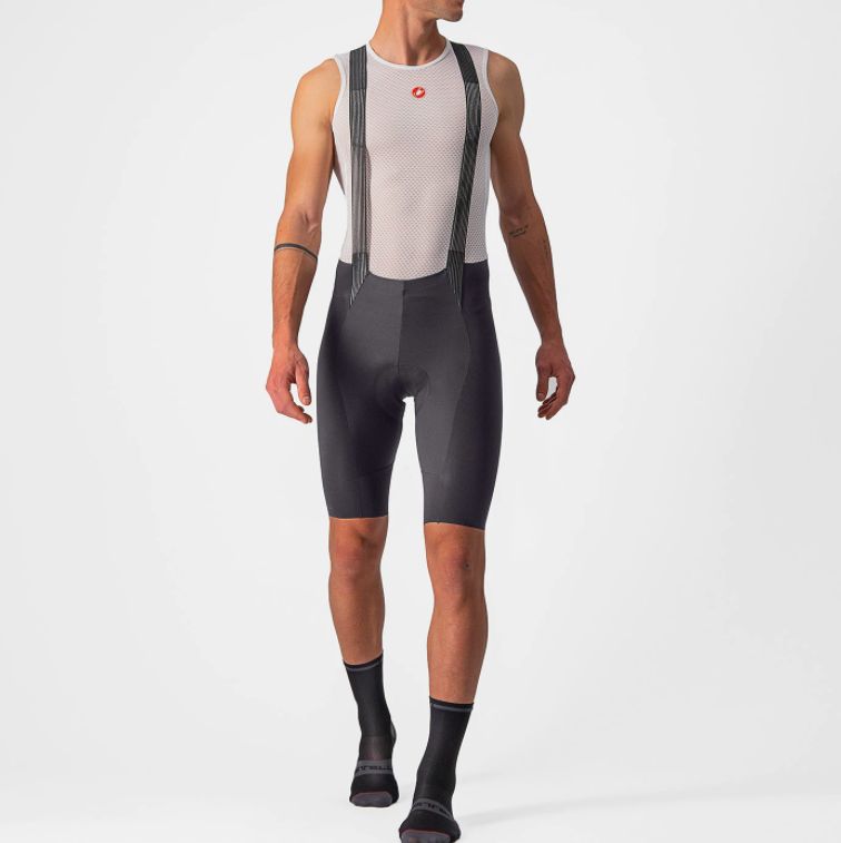 Bib court Castelli Free Aero RC Gris Foncé