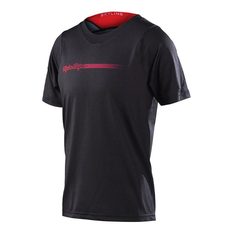 Maillot manches courtes Troy Lee Designs Skyline Junior Channel Carbon