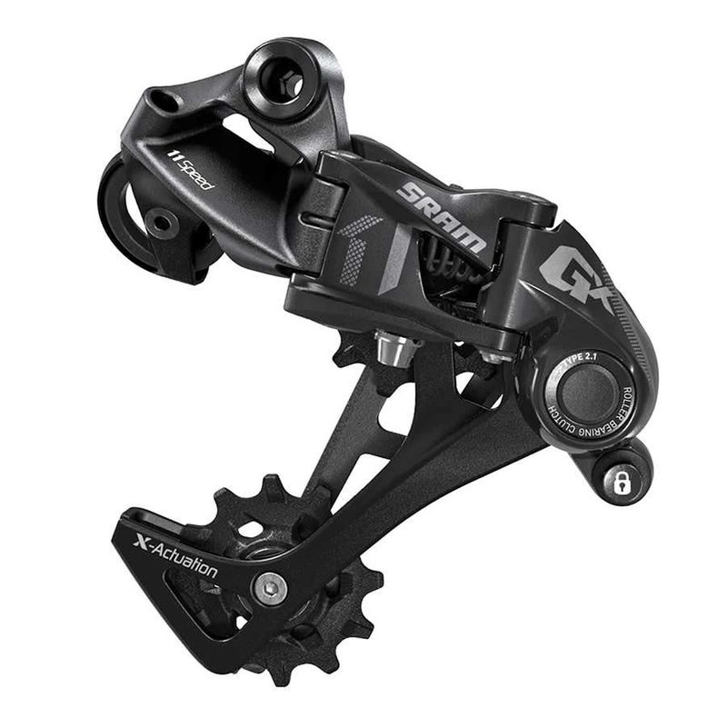 Dérailleur arrière SRAM, GX 1X11, 1x11vit., Cage Longue, Noir