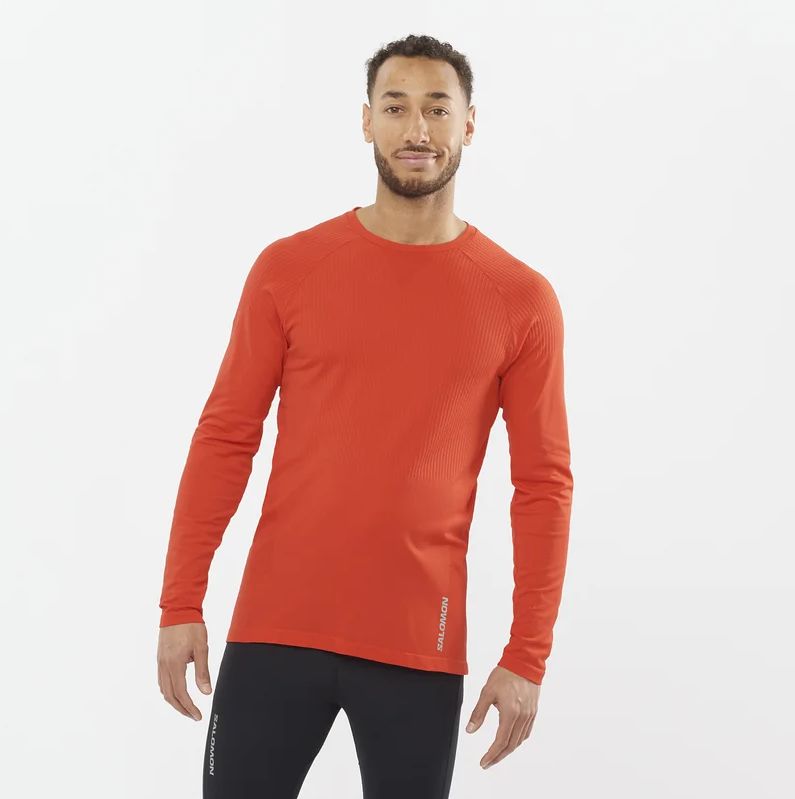 Chandail Salomon Sense LS Rouge