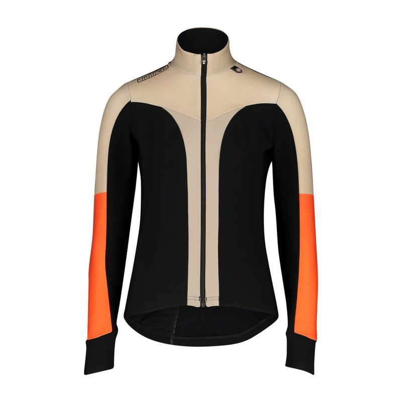Maillot manches longues Bioracer Vesper Tempest Thermal Femme Sable/Orange