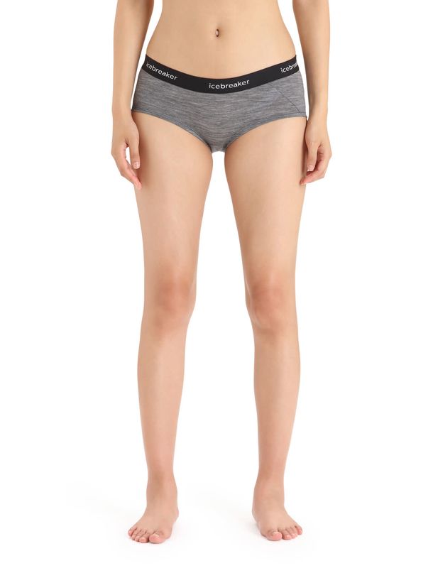Bobette Icebreaker Sprite Merino Femme Gris