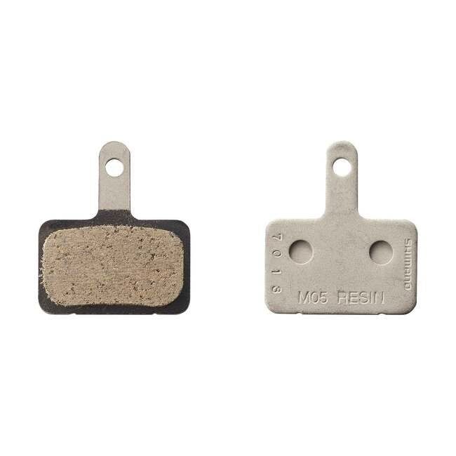 Plaquettes de freins à disque Shimano, M05 Type B, Forme: Shimano B-Type, Résine, Paire