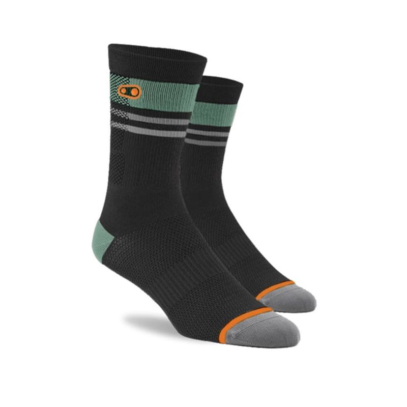 Bas Crankbrothers Icon MTB Noir/Orange/Vert