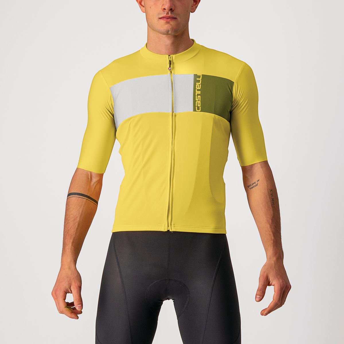 Maillot manches courtes Castelli Prologo 7 Passion/Ivoire