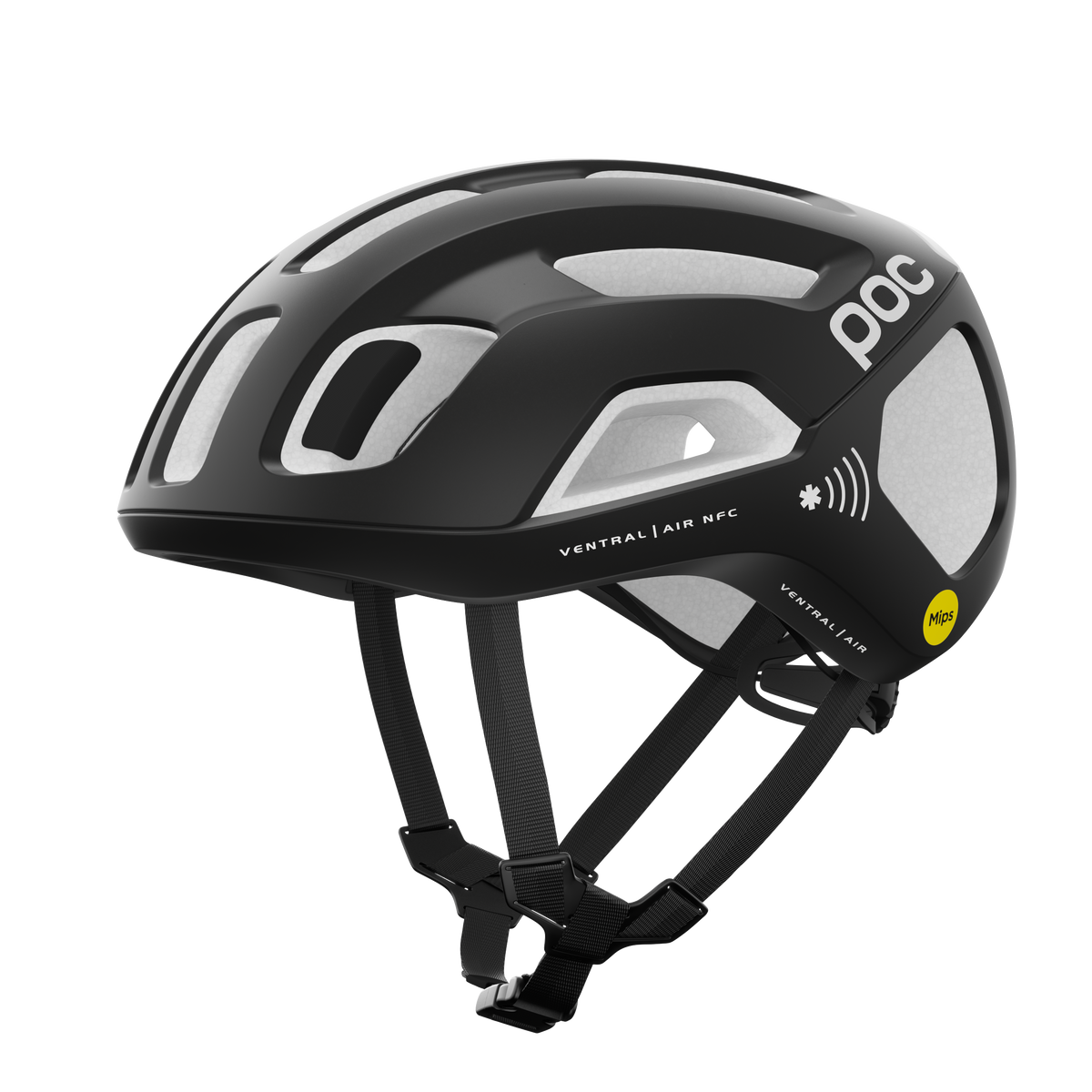 Casque POC Ventral Air MIPS NFC Noir/Blanc Mat