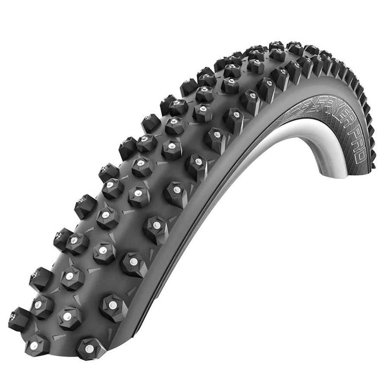 Pneu clouté Schwalbe, Ice Spiker Pro , 27.5&#39;&#39;x2.25, Pliable, Tringle, Winter, LiteSkin, 67TPI, Noir