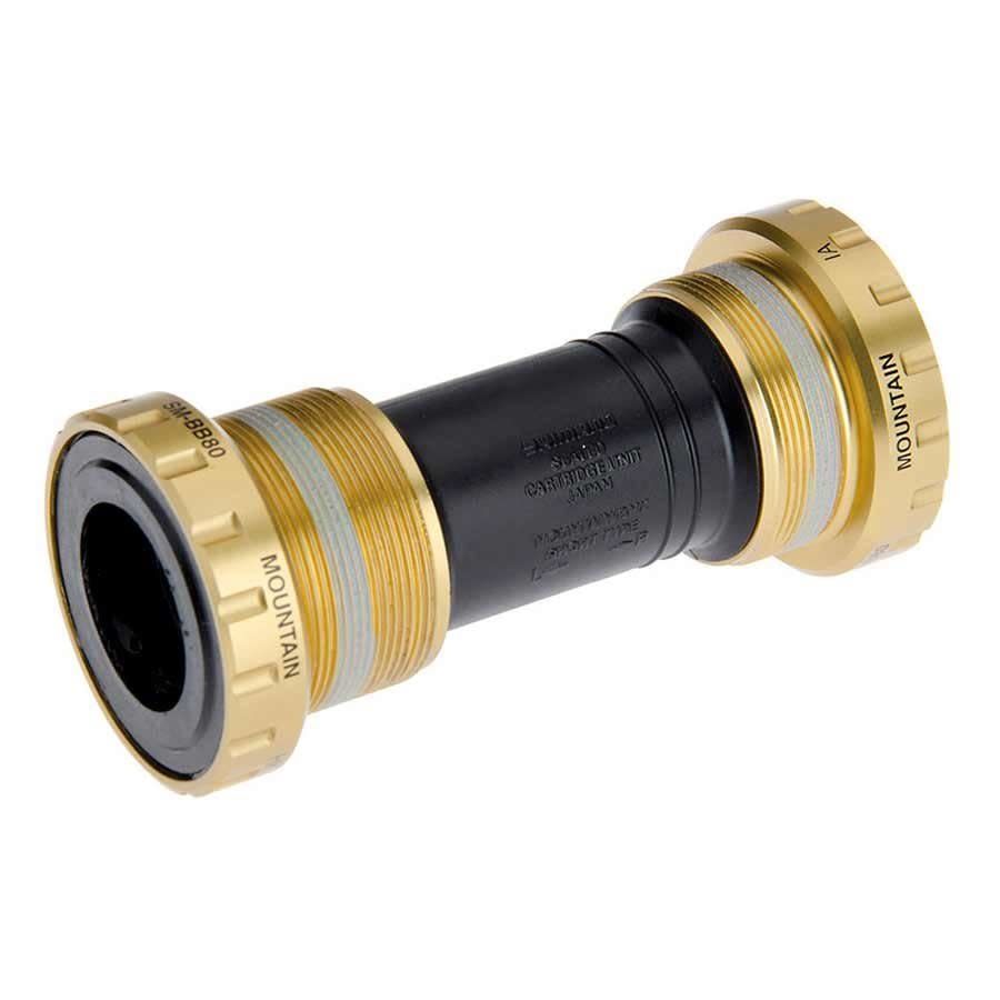 Jeu de pédalier Shimano SM-BB80 Hollowtech II, Boîtier: 83mm, Axe: 24mm, Acier, Or