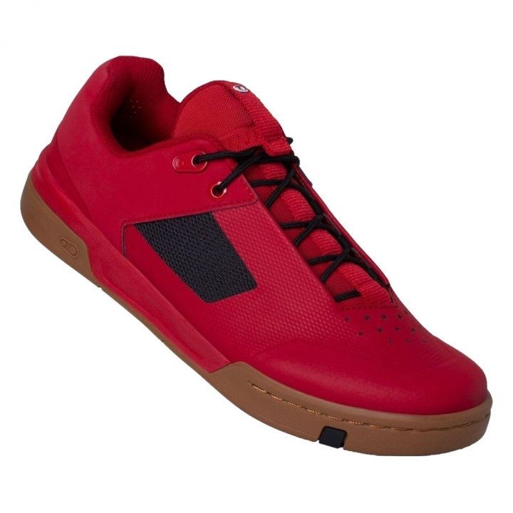 Chaussure Crankbrothers Stamp Lace Rouge/Noir - Semelle Gomme PumpForPeace Edition