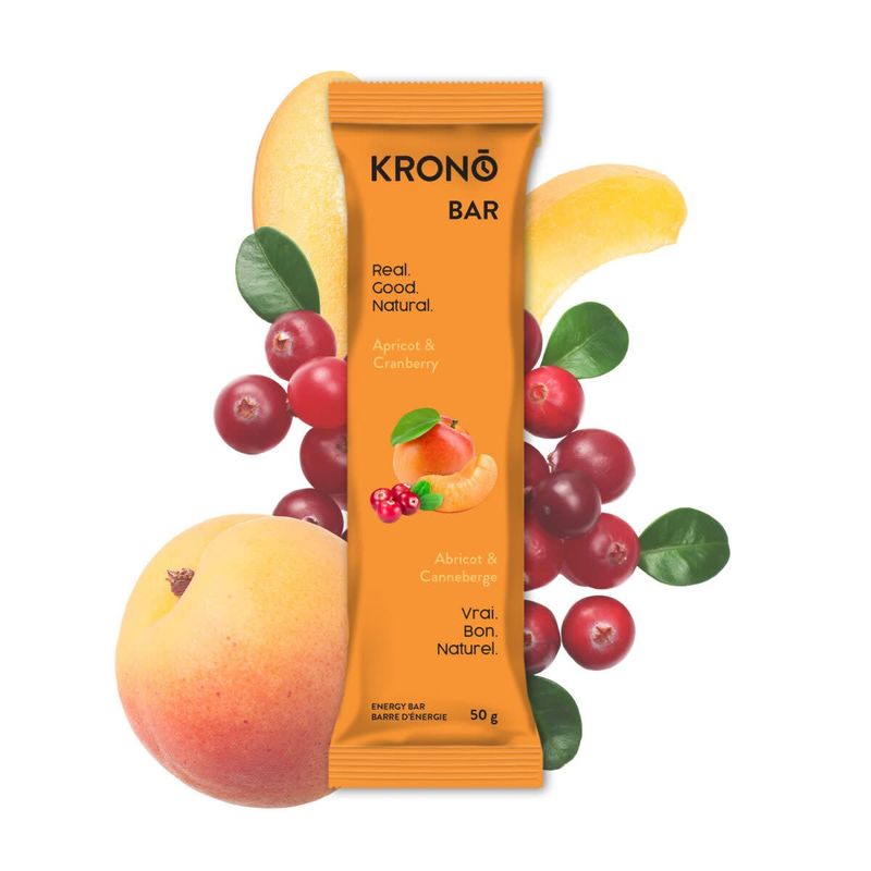 Barre énergétique Krono Abricot/Canneberge 50g