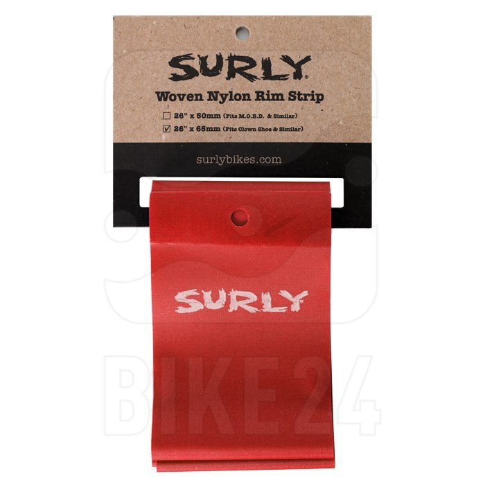 Fond de jante Surly Nylon 26&#39;&#39;x 45mm Rouge