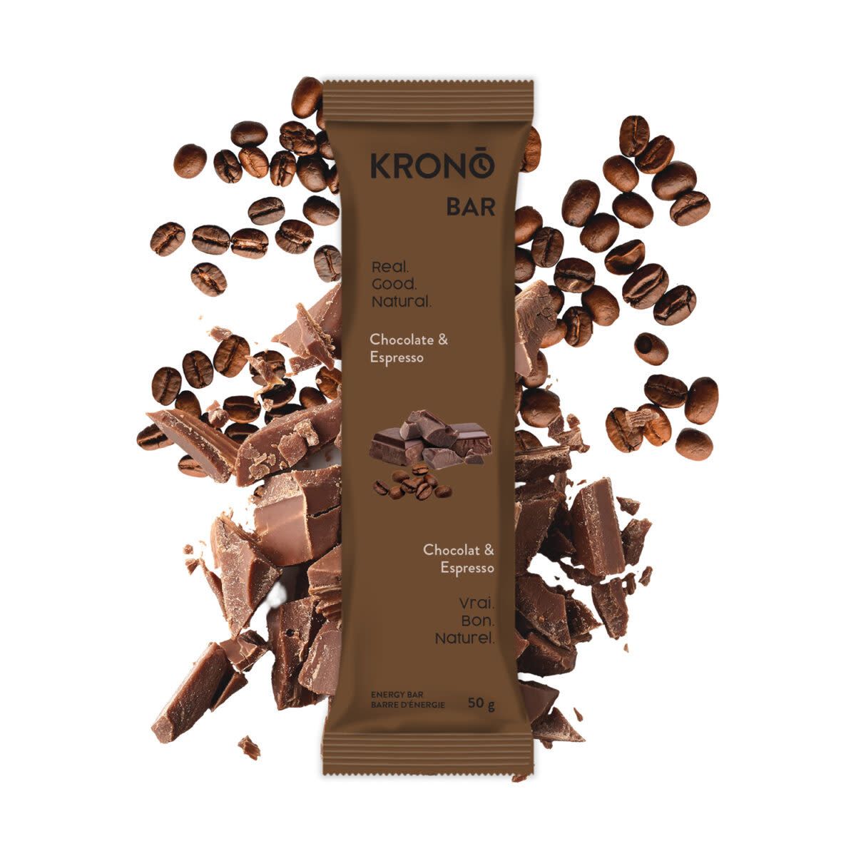 Barre énergétique Krono Chocolat/Espresso 50g