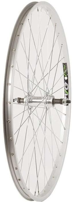 Wheel Shop, Roue 26&#39;&#39; Arriere, Evo E-Tour 20 Silver / FM-31, 36 Rayons Acier Argent, Bolt-on, Roue-Libre