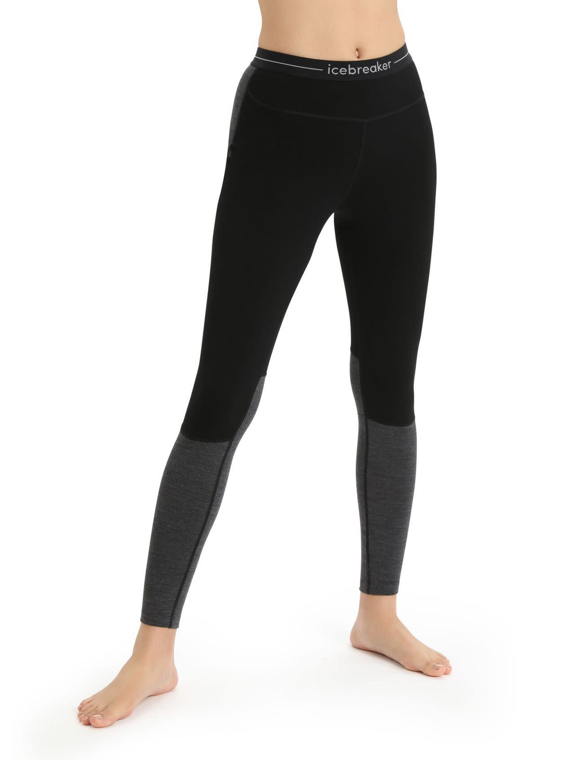 Collant Icebreaker 200 ZoneKnit™ Merino Femme Noir
