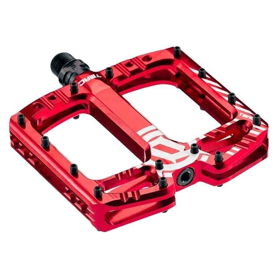 Pédale plateforme Deity TMAC, Corps: Alu, Axe: Cr-Mo, 9/16&#39;&#39; Rouge