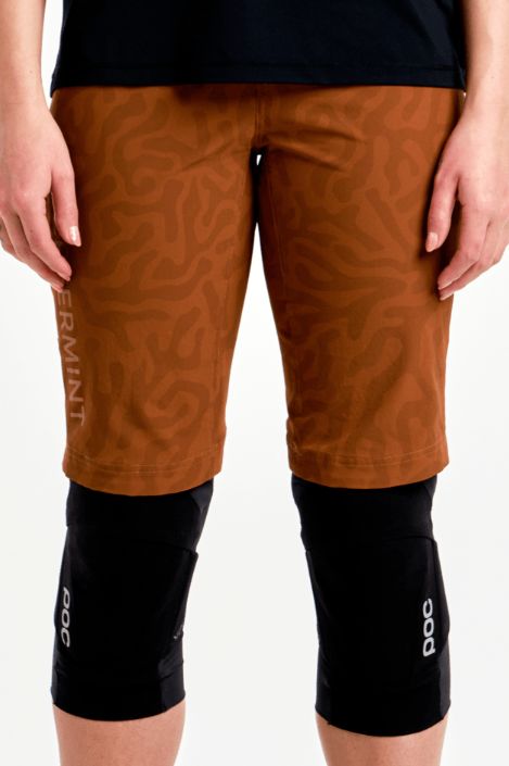 Short Peppermint Trail Tech Femme Bois de Rose/Motif de Récif