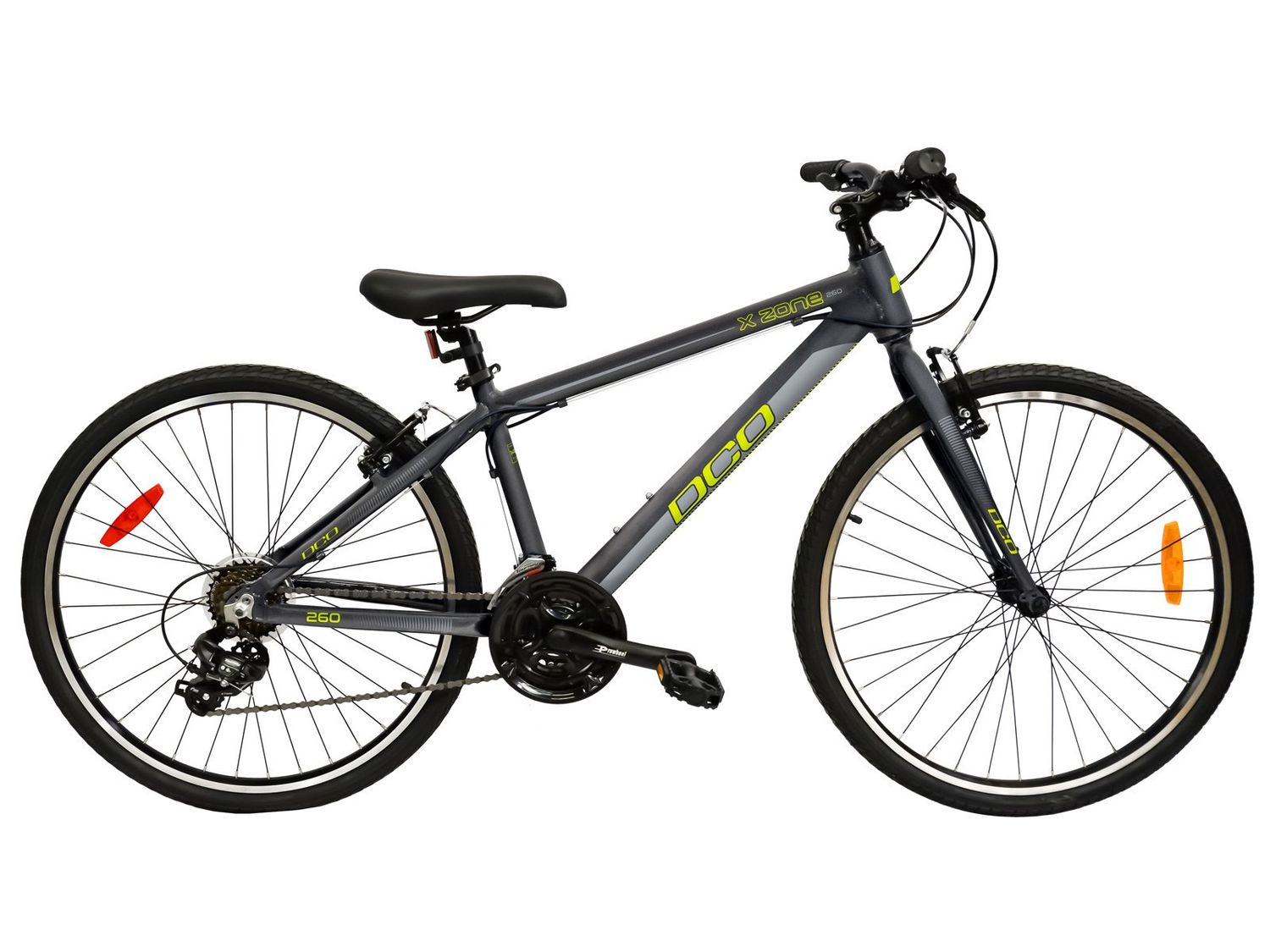 Vélo DCO X-Zone 260 Charbon/Lime 18&#39;&#39;