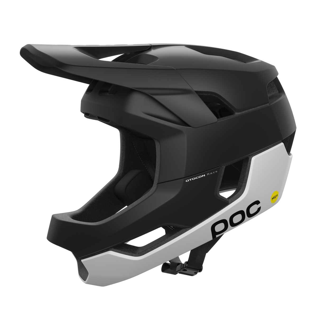 Casque intégral POC Otocon Race MIPS Noir/Blanc Mat