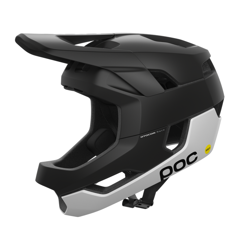 Casque intégral POC Otocon Race MIPS Noir/Blanc Mat