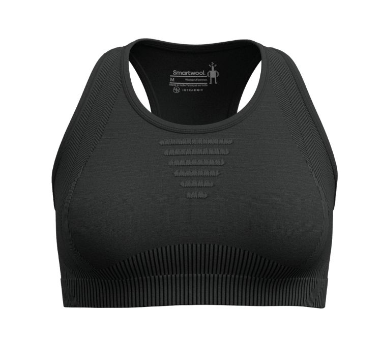 Brassière de sport Smartwool Intraknit Racerback Noir