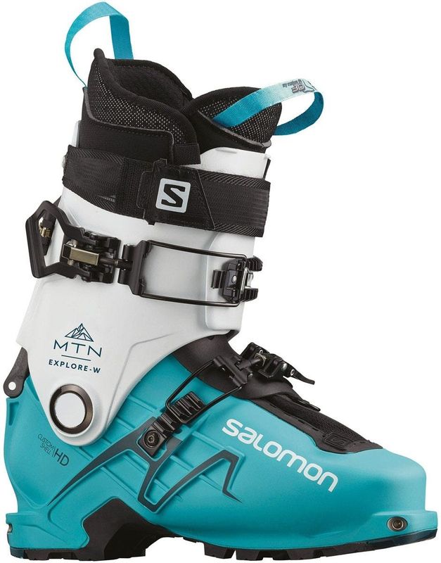 Bottes Alpine Salomon MTN Explore Femme Blanc/Turquoise 26/26.5