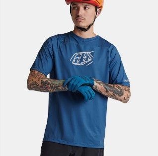 Maillot manches courtes Troy Lee Designs Skyline Iconic Indigo